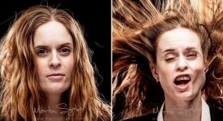 Люди до и после того, как фотограф напал на них с воздуходувкой (37 фото)