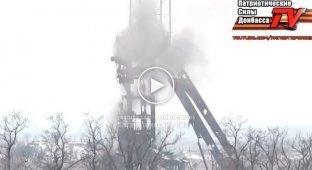 Ходаковский показал, как боевики уничтожили башню на шахте Бутовка