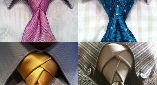 Завязывание галстука (9 фото + 2 видео)
