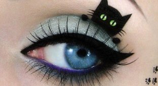 12 идей потрясающего макияжа глаз на Хэллоуин (12 фото)
