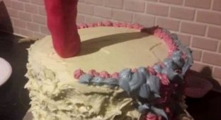 Непристойный торт на день рождения дочери (4 фото)