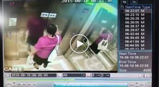 Женщине невероятно повезло во время поломки лифта