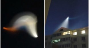 И снова НЛО: в небе над Пекином заметили загадочное свечение (3 фото + 2 видео)