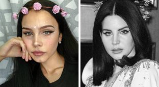 Омская студентка перевоплощается в известных людей и персонажей при помощи макияжа (16 фото)
