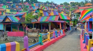 Эта «Радужная деревня» в Индонезии просто мечта инстаграмера (11 фото)