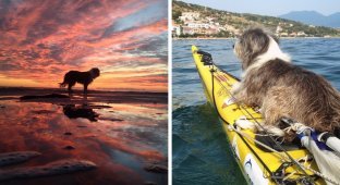 По Средиземному морю на каяке: мужчина уволился с работы и отправился в плавание вместе с собакой (11 фото + 1 видео)