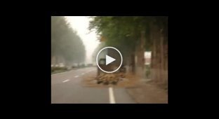 Уборка дорог в Китае