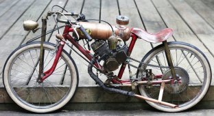 Минибайки из старых велосипедов Янника Рида (7 фото)