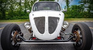 «Volksrod» — старенький Volkswagen Beetle с мотором V8 от Chevrolet (36 фото + 1 видео)
