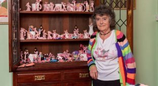Жизнь в розовом цвете: пенсионерка из Англии и ее необычное хобби (5 фото)