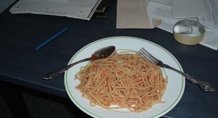  Спагетти можно не только варить (5 фото)