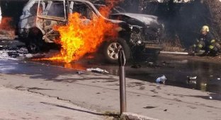В Мариуполе взорвали авто с полковником контрразведки СБУ