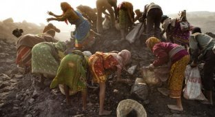 Пылающая Джария – незаконная добыча угля в Индии (14 фото)