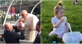 Поцелуй Папы Римского исцелил девочку от рака головного мозга (9 фото)