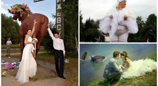 Безумие в чистом виде! 35 безумных свадебных снимков, после которых не захочешь замуж (35 фото)