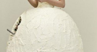 Свадебное платье-торт (3 фотографии)