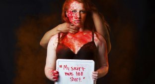 «Слишком короткая юбка» и другие обвинения, которые слышат жертвы насилия: невероятно сильные фото (8 фото)