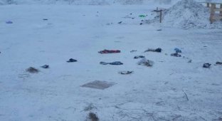 В Якутске волонтер собрал 14 мешков мусора на месте крещенских купаний (2 фото + 2 видео)