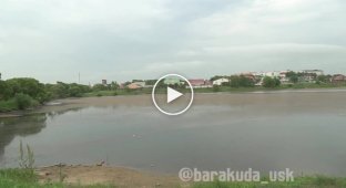 Виталий Наливкин очистил городское озеро
