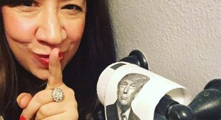 Туалетная бумага с Трампом на пике популярности (20 фото)