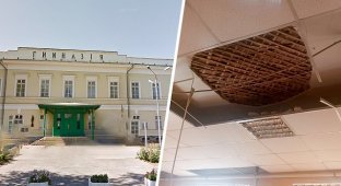 В Таганроге на школьников упал потолок