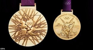 Сколько золота содержится в золотой олимпийской медали (2 фото)