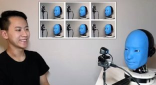Ученые научили робота-андроида человеческой мимике (4 фото + 1 видео)