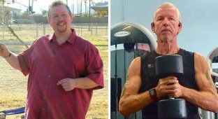 Сила воли: мужчина, который в 53 года взял себя в руки и похудел на 78 кг (9 фото)