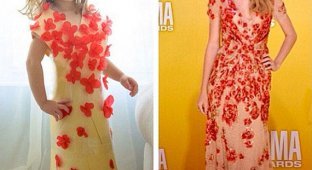 Бумажные версии платьев, которые носят знаменитости (9 фото)