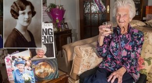 Самая старая женщина в Британии открыла секрет своего долголетия (7 фото)