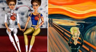 Как выглядят куклы Барби на классических полотнах (10 фото)