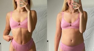 Девушка показала, как ее здоровое тело выглядит на самом деле (10 фото)