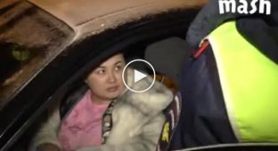 В Кирове задержали подвыпившую мадам на машине