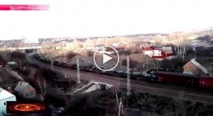 В Украину из России едет поезд с танками (19 декабря 2015)