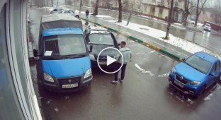 Какой неожиданный сюрприз ДТП на парковке Соликамске