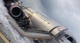 В Москве произошла жуткая авиакатастрофа в Шереметьево (4 фото + видео)