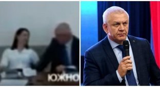 Мэр Южно-Курильска, залезший в трусы помощнице, попросил депутатов извиниться за него перед жителями (3 фото + 1 видео)