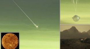 НАСА предложило погрузиться в атмосферу Венеры (8 фото + 1 видео)