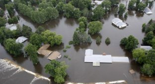 Наводнение в Северной Дакоте, США (30 фото)