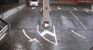В Киеве фура влетела на заправку и перевернула Hyundai