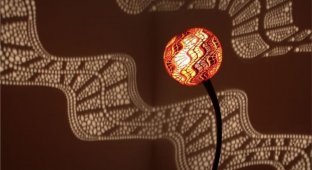 Уникальная лампа из высушенной африканской тыквы своими руками (10 фото + 1 видео)