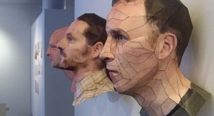 Бумажные 3D - скульптуры Берта Симонса