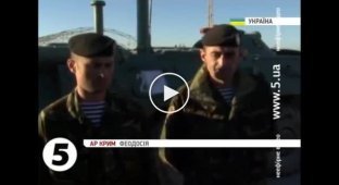 Украинская морская пехота готова стоять до конца (майдан)