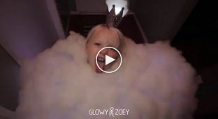 Папа нарядил дочь грозовым облаком на Хеллоуин