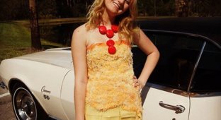 Новая мода - платья из сыра (17 фото)