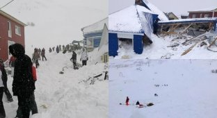 Лавина сошла на горнолыжную трассу в Карачаево-Черкессии: под снегом могут оставаться 12 человек (8 фото + 1 видео)