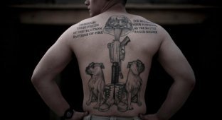 Татуировки морских пехотинцев в Афганистане (18 фото)