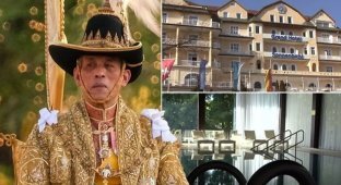 Король Таиланда самоизолировался в немецком спа-отеле с гаремом из 20 наложниц (4 фото)