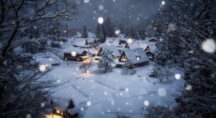 Сказочно красивая зима в Японии (31 фото)