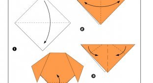 Схемы простых оригами для вас и вашего ребенка (20 картинок)